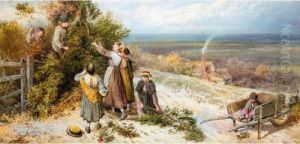 Children Gathering Holly