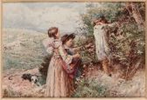 Gathering Berries; The Bird's Nest, A Pair - view 1