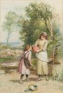 A Cooling Drink by Myles Birket Foster