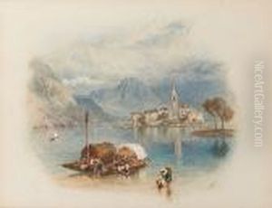 Isola Pescatori, Lago Maggiore by Myles Birket Foster