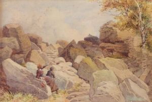 Rocks by Myles Birket Foster