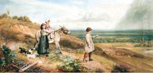 The Donkey Ride by Myles Birket Foster