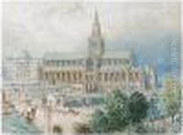 Glasgow Cathedral And The Royal Infirmary - view 1