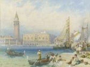 St Mark's And The Ducal Palace 
From San Giorgio; And San Giorgiofrom The Ducal Palace, Venice