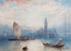 St Mark's, Venice, From The Lagoon by Myles Birket Foster