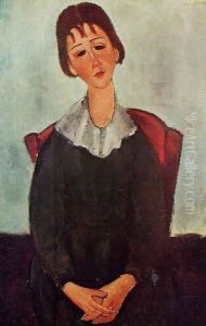 Girl on a Chair by Amedeo Modigliani