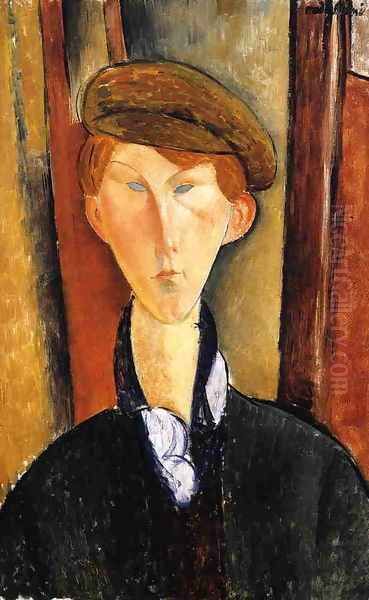 Young Man with Cap - view 1