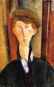 Young Man with Cap by Amedeo Modigliani