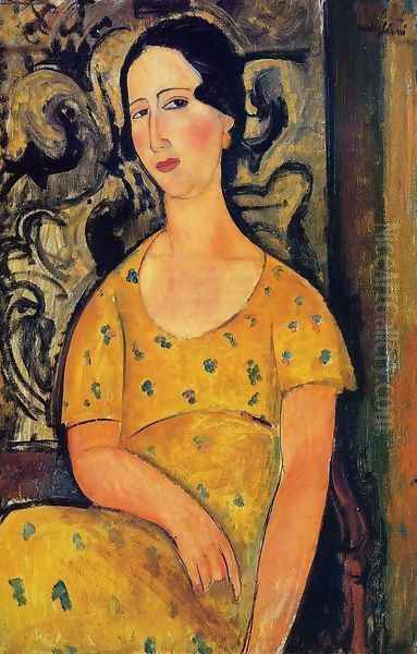 Young Woman in a Yellow Dress - view 1