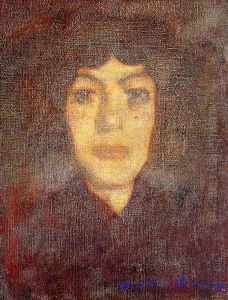 Woman's Head with Beauty Spot by Amedeo Modigliani