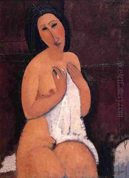 Seated Nude with Shift - view 1