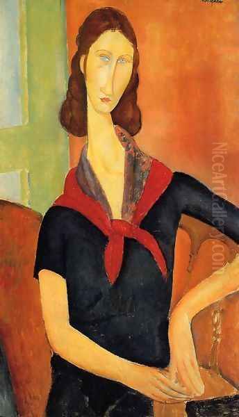 Jeanne Hebuterne in a Scarf - view 1