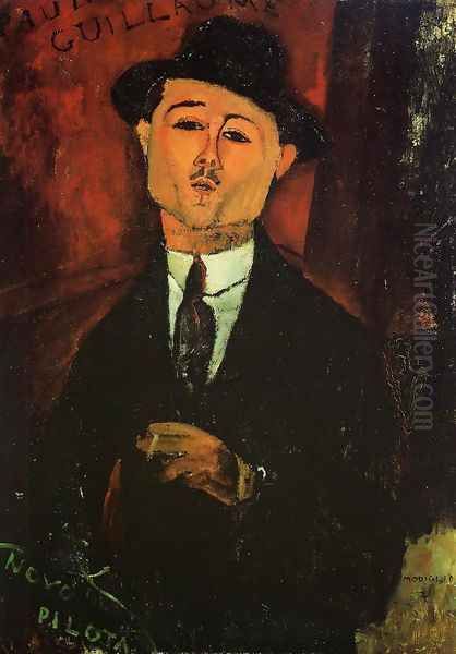 Portrait of Paul Guillaume - Novo Pilota by Amedeo Modigliani