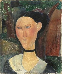 Woman with Velvet Ribbon by Amedeo Modigliani