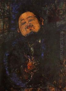 Portrait Of Diego Rivera I by Amedeo Modigliani