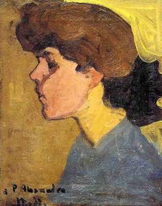 Woman's Head in Profile by Amedeo Modigliani