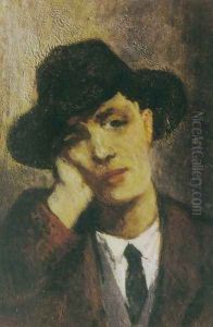 Portrait of Modigliani by Amedeo Modigliani