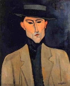 Portrait of a Man with Hat by Amedeo Modigliani