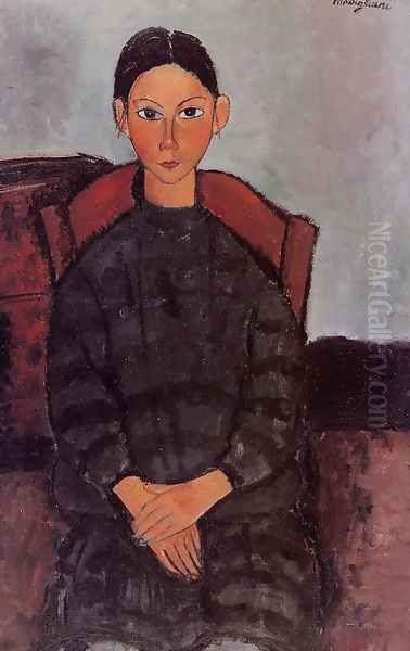Young Girl in a Black Apron - view 1