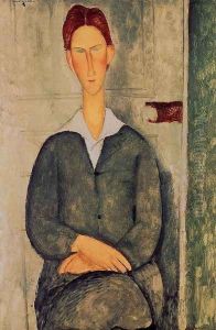 Readhead Young Man by Amedeo Modigliani