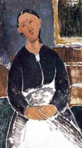 Serving Woman (aka La Fantesca) by Amedeo Modigliani