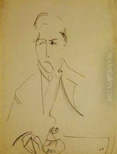 Modigliani with the pipe by Amedeo Modigliani