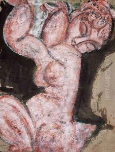 nude caryatid by Amedeo Modigliani