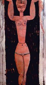 Standing Karyatide by Amedeo Modigliani