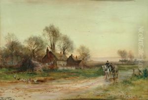 Farmyard Scene by Henry Charles Fox