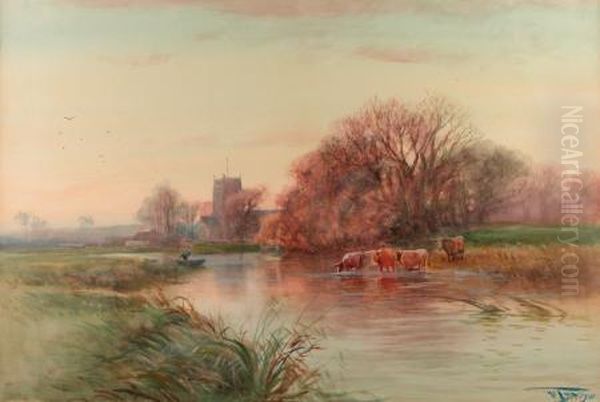 By The Stream, Evening - view 1