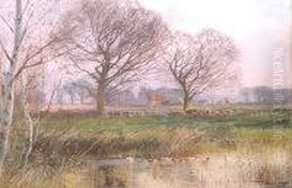 An Autumnal Landscape With Pond - view 1