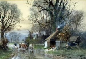 Cattle On A Lane