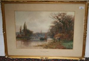 Figure Leading A Horse by Henry Charles Fox