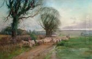 Landscape With Sheep by Henry Charles Fox