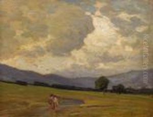 Paesaggio A Lusnitza by Pietro Fragiacomo