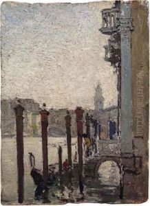 Venezia, Dal Traghetto by Pietro Fragiacomo