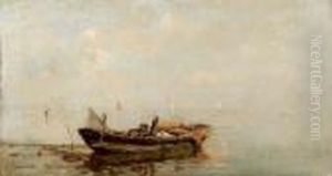 Barca In Laguna by Pietro Fragiacomo