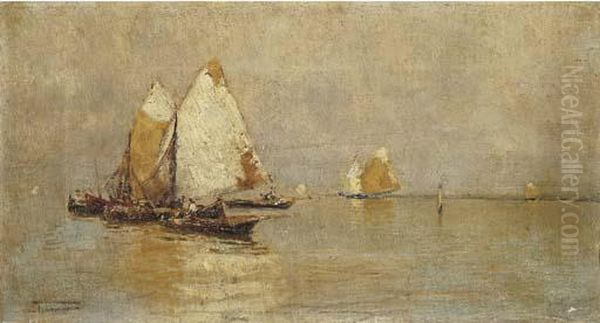 Barche In Laguna, 1890 Circa - view 1