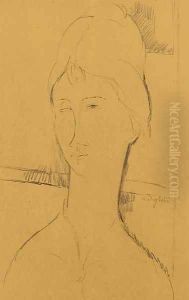 Donna con i capelli raccolti by Amedeo Modigliani