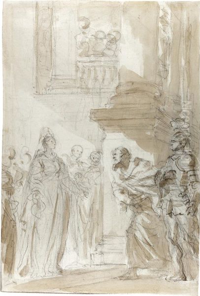 Scene From Ariosto's Orlando Furioso: An Old Man Leads Orlando To Olympia - view 1