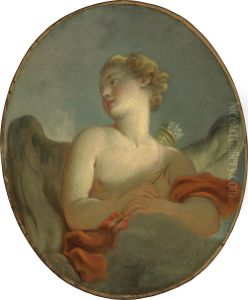 L'amour: Said To Be A Portrait Of Marie-catherine Rombocoli-riggieri Colombe As Cupid by Jean-Honore Fragonard