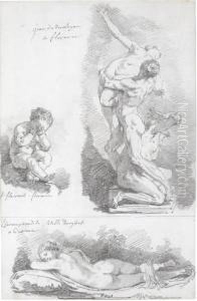 Sheet Of Studies After Sculptures - view 1