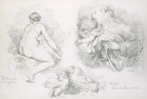 Sheet Of Studies After Veronese, Bassano And Lotto