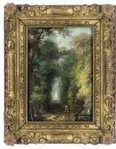 Huntsmen On A Wooded Track