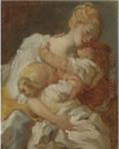Les Baisers Maternels by Jean-Honore Fragonard
