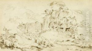 The Storm Or The Coach Stuck In The Mire by Jean-Honore Fragonard
