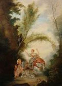 An Arcadian Scene by Jean-Honore Fragonard