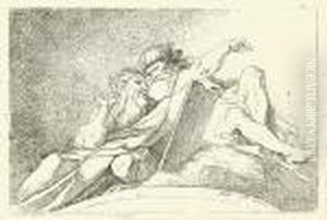 Deux Prophetes. by Jean-Honore Fragonard
