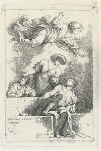 Three Etchings. by Jean-Honore Fragonard