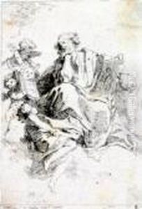St. Lukas by Jean-Honore Fragonard